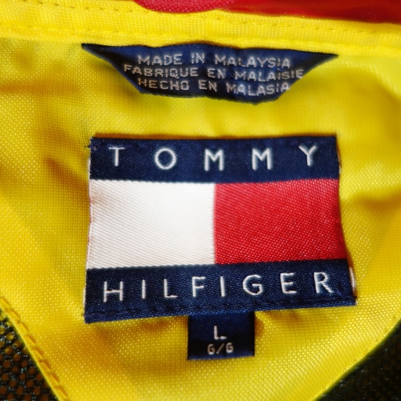 Vintage 90's Tommy Hilfiger THC Cycling Road Race Tour Light Jacket, Size Large - Picture 4 of 16